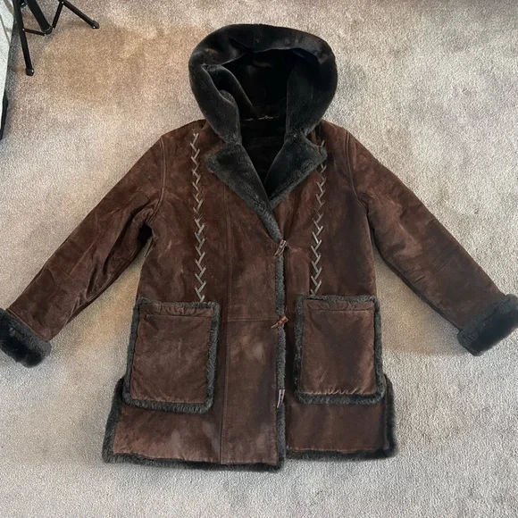 Vintage Fleet Street Leather Mid-Length Coat - Picture 6 of 12